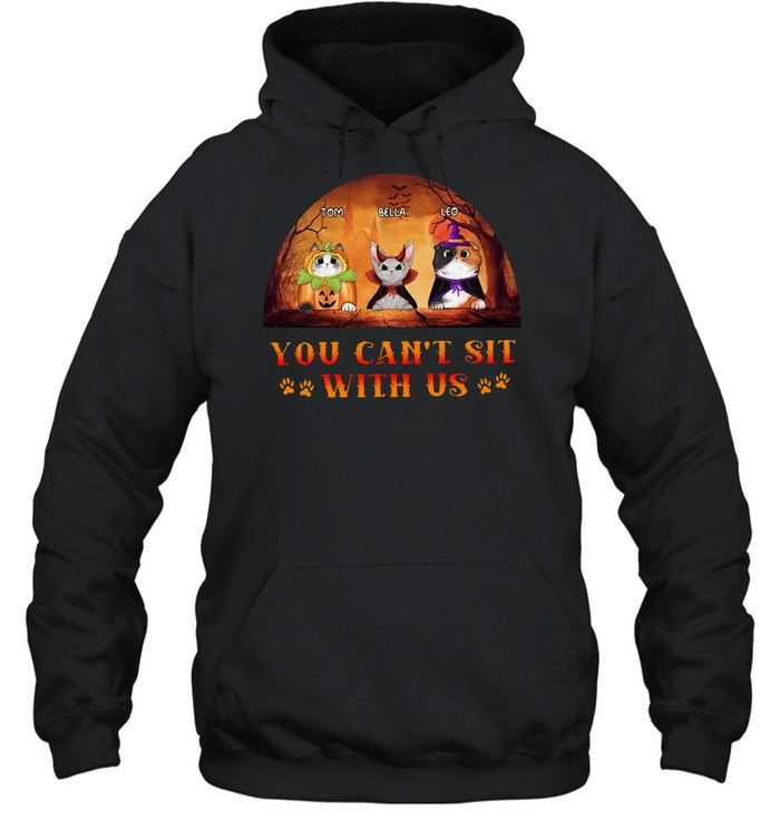Halloween Cat Cosplay You Can’t Sit With Us Vintage T-shirt Halloween Cat Cosplay You Can’t Sit With Us Vintage T-shirt