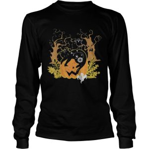 Halloween Costume Cat Pumpkin Black Cat Halloween Tee Shirt