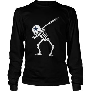 Halloween Dabbing Skeleton Football DallasCowboy Shirt