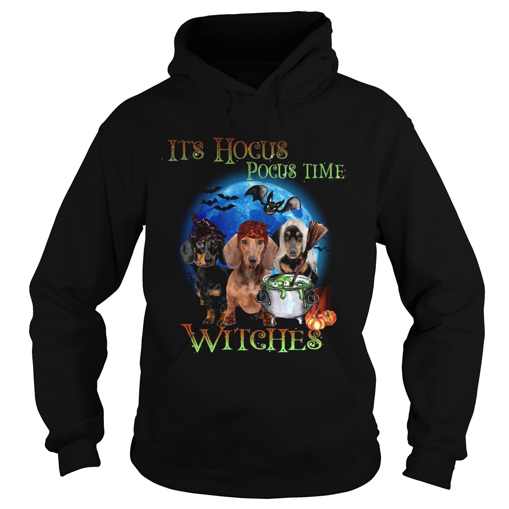 Halloween Dachshund Its Hocus Pocus Time Witches tshirt Halloween Dachshund Its Hocus Pocus Time Witches tshirt