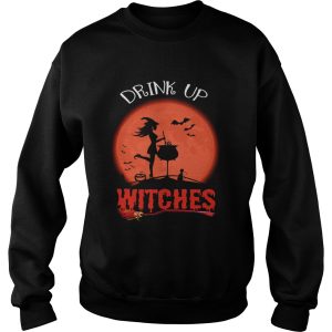 Halloween Drink Up Withches Vintage Wine Lover Gift TShirt 3