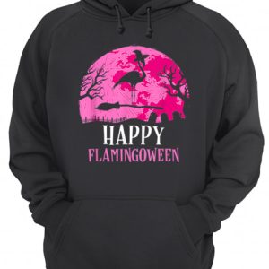 Halloween Flamingo Witch Happy Flamingoween Gift shirt 3