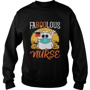 Halloween Ghost Mask Faboolous Nurse shirt