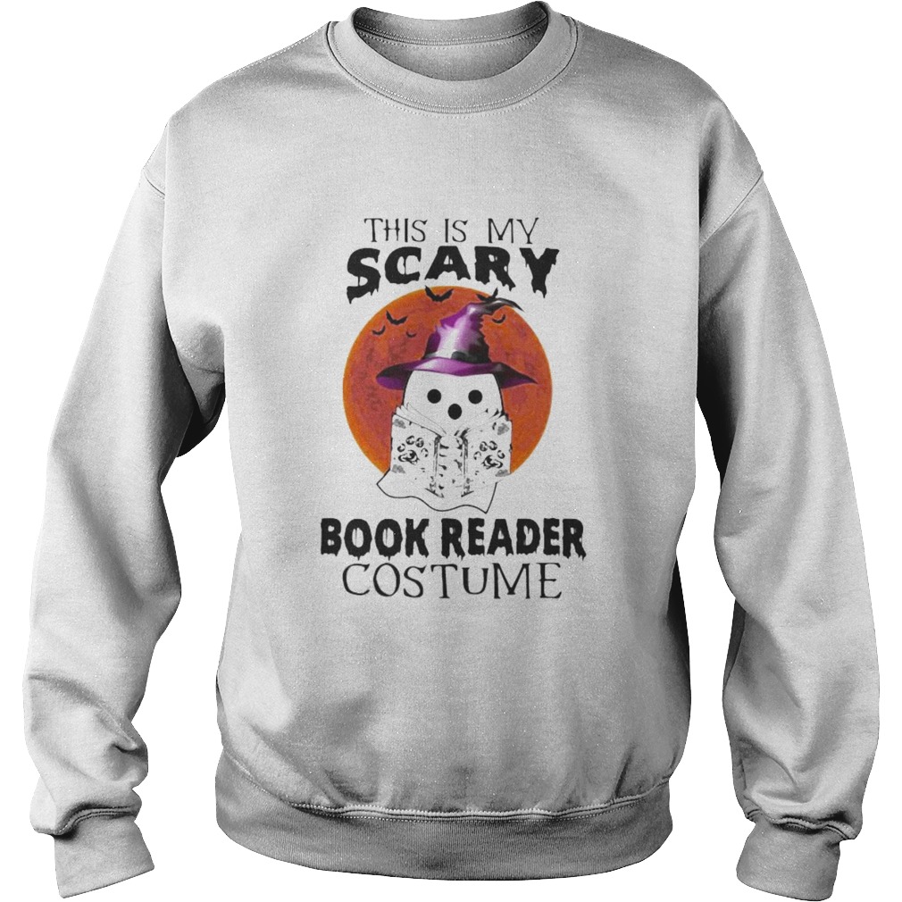 Halloween Ghost Witch This is my scary book reader costume sunset shirt Halloween Ghost Witch This is my scary book reader costume sunset shirt