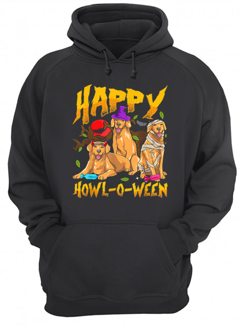 Halloween Golden Retriever Mom Dad HAPPY HOWL-O-WEEN Goldies shirt Halloween Golden Retriever Mom Dad HAPPY HOWL-O-WEEN Goldies shirt