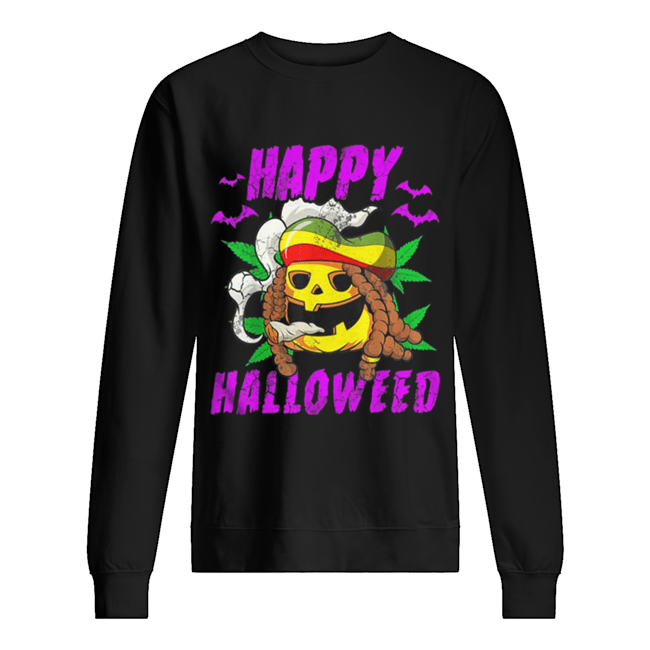 Halloween Happy Halloweed Rasta Pumpkin Marijuana Weed 420 shirt Halloween Happy Halloweed Rasta Pumpkin Marijuana Weed 420 shirt