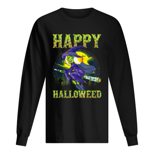Halloween Happy Halloweed Witch Marijuana Weed 420 Women shirt