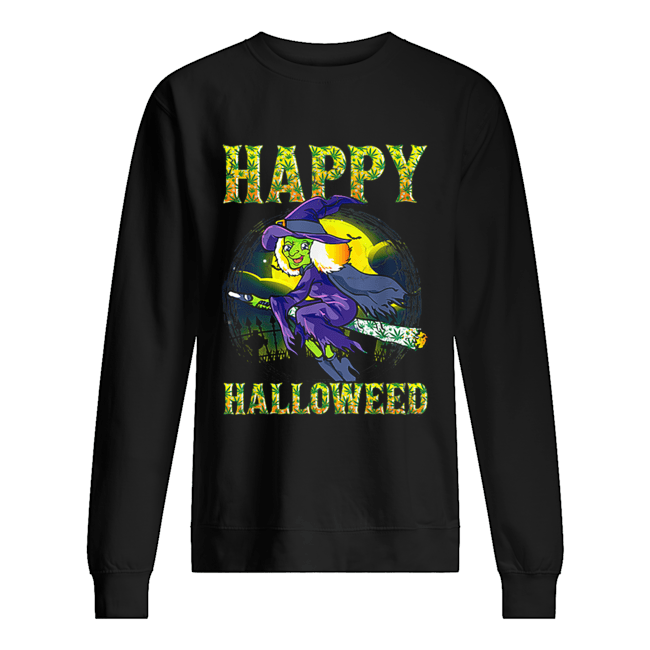 Halloween Happy Halloweed Witch Marijuana Weed 420 Women shirt Halloween Happy Halloweed Witch Marijuana Weed 420 Women shirt