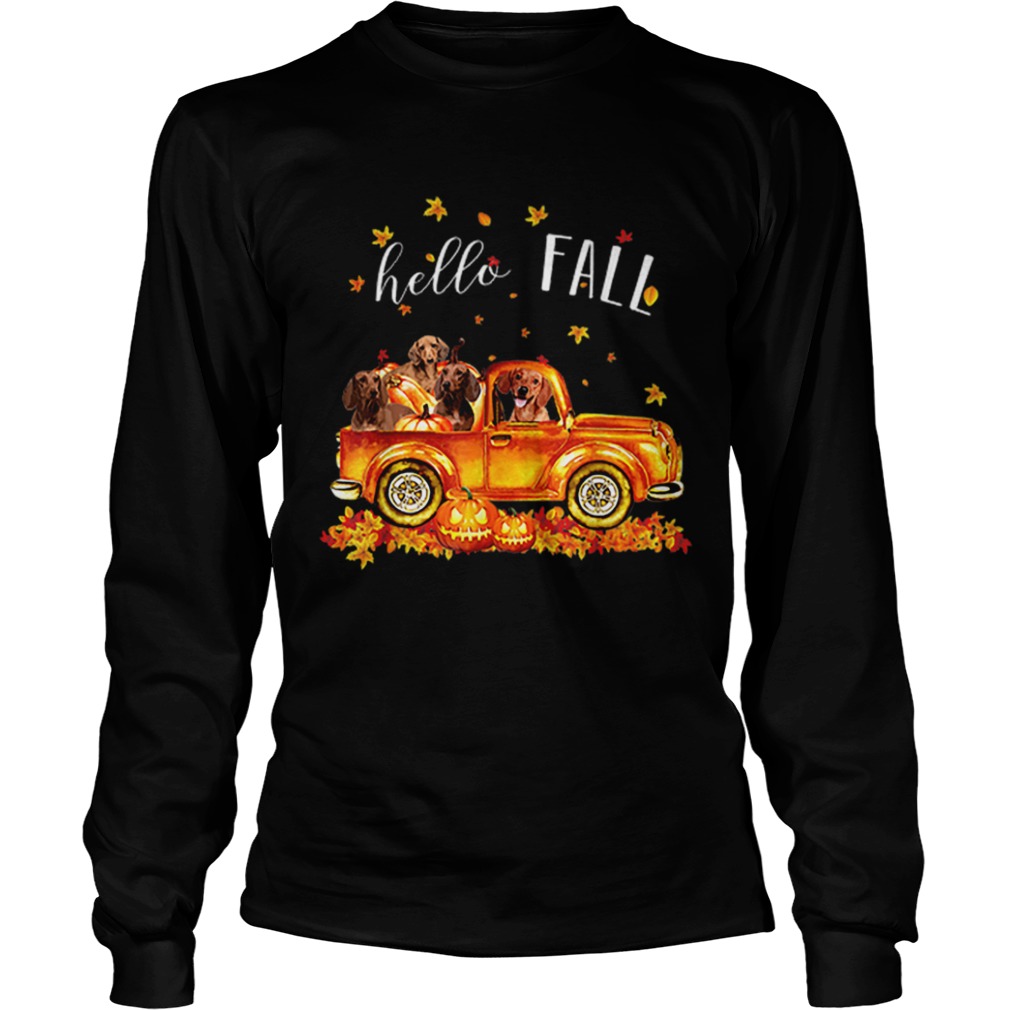 Halloween Hello Fall Dachshund shirt Halloween Hello Fall Dachshund shirt