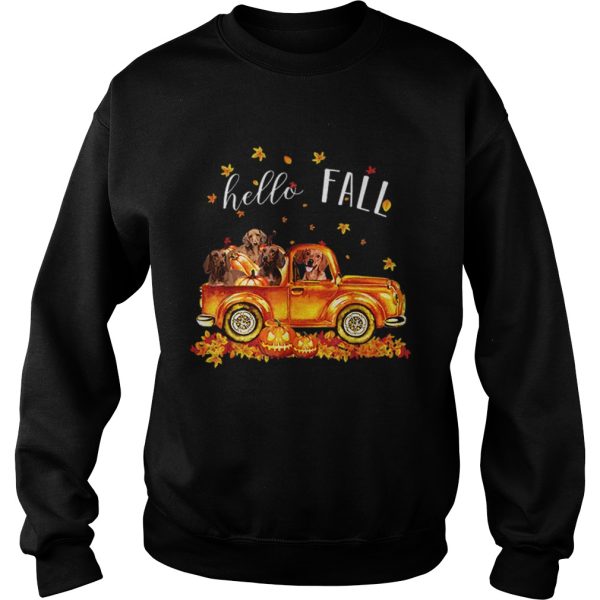 Halloween Hello Fall Dachshund shirt