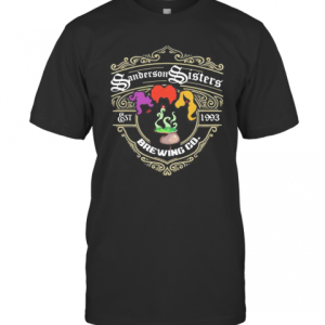 Halloween Hocus Pocus Sanderson Sisters Est 1993 Brewing Co T-Shirt
