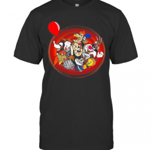 Halloween Horror Characters Cartoon T-Shirt