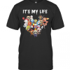 Halloween Horror Characters It’S My Life Heart T-Shirt
