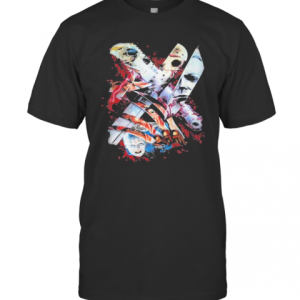 Halloween Horror Characters Knife T-Shirt