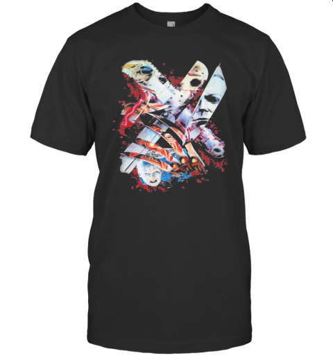 Halloween Horror Characters Knife T-Shirt Halloween Horror Characters Knife T-Shirt