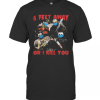 Halloween Horror Characters Mask 6 Feet Away Or I Kill You T-Shirt