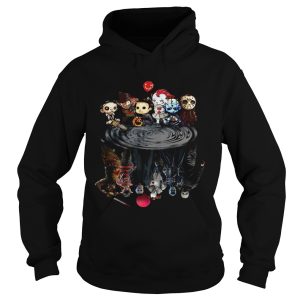 Halloween Horror Characters Movies Water Mirror Reflection shirt