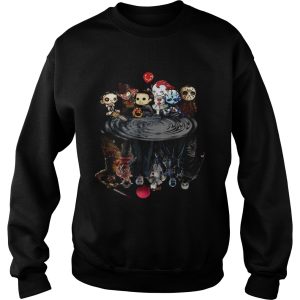 Halloween Horror Characters Movies Water Mirror Reflection shirt