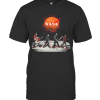 Halloween Horror Characters Nasa Logo T-Shirt