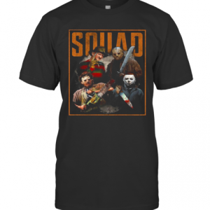 Halloween Horror Characters Squad T-Shirt