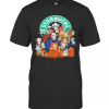 Halloween Horror Characters Starbucks Coffee T-Shirt