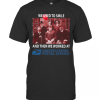 Halloween Horror Characters We Used To Smile And Then We Worked At United States Postal Service T-Shirt