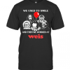 Halloween Horror Characters We Used To Smile And Then We Worked At Weis T-Shirt