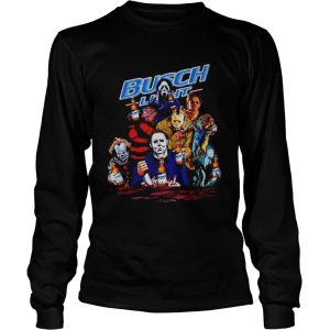 Halloween Horror Characters drinking Busch Light shirt