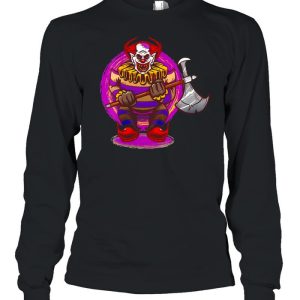 Halloween Horror Clown Mask Decoration Scary Costume T-shirt