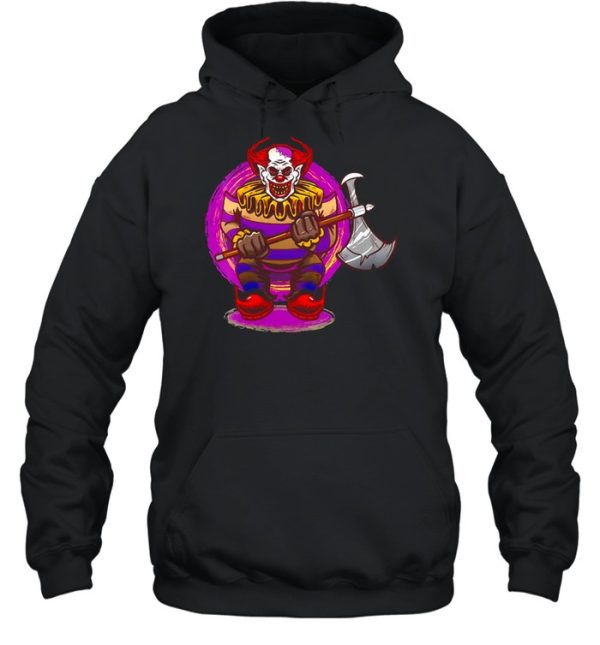 Halloween Horror Clown Mask Decoration Scary Costume T-shirt