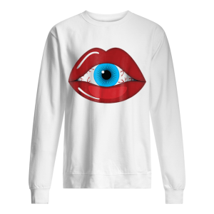 Halloween Horror – Creepy Eyeball inside Woman Lips shirt