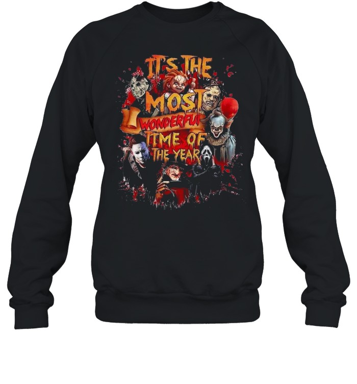 Halloween Horror Movie Characters It’s The Most Wonderful Time Of The Year Shirt Halloween Horror Movie Characters It’s The Most Wonderful Time Of The Year Shirt