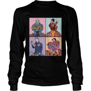 Halloween Horror With Flower Shirt