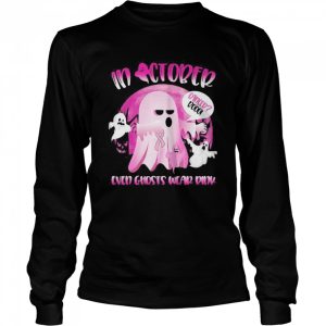 Halloween In October We Wear Pink Ghost Boo Breast Cancer shirt