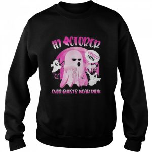 Halloween In October We Wear Pink Ghost Boo Breast Cancer shirt