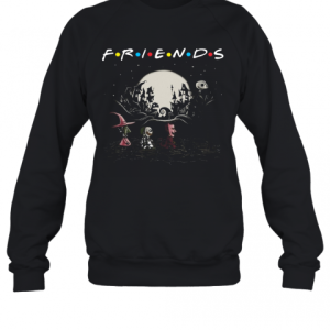 Halloween Jack Skellington And Friends Crossing Road T-Shirt