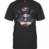Halloween Jack Skellington Columbus Blue Jackets T-Shirt