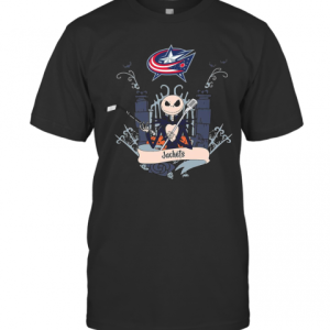 Halloween Jack Skellington Columbus Blue Jackets T-Shirt