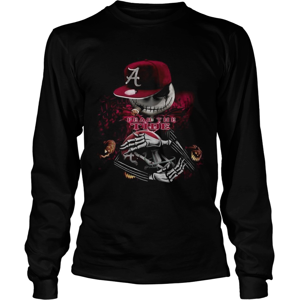 Halloween Jack Skellington Fear The Crimson tide shirt Halloween Jack Skellington Fear The Crimson tide shirt