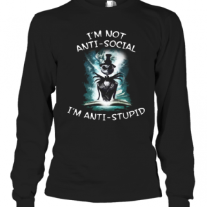 Halloween Jack Skellington I’m Not Anti Social I’m Anti Stupid T-Shirt