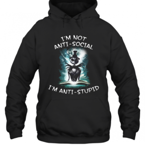 Halloween Jack Skellington Im Not Anti Social Im Anti Stupid T Shirt 3