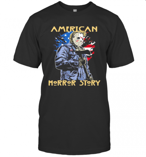 Halloween Jason Voorhees American Horror Story American Flag Independence Day T-Shirt Halloween Jason Voorhees American Horror Story American Flag Independence Day T-Shirt