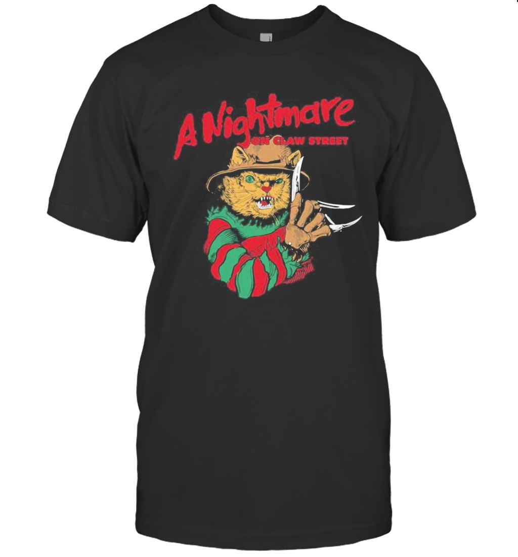 Halloween Jason Voorhees Cat A Nightmare On Claw Street T-Shirt Halloween Jason Voorhees Cat A Nightmare On Claw Street T-Shirt