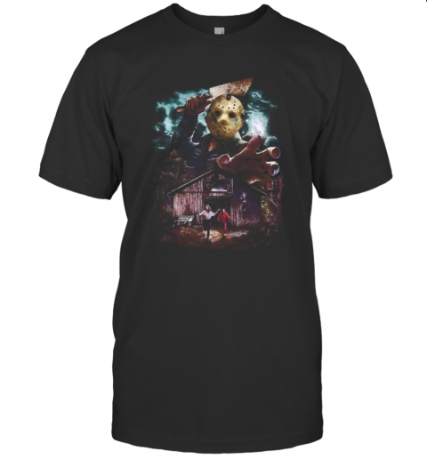 Halloween Jason Voorhees Running From T-Shirt Halloween Jason Voorhees Running From T-Shirt