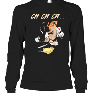 Halloween Jason Voorhees With Cats Ch Ch Ch T-Shirt