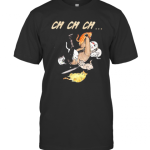 Halloween Jason Voorhees With Cats Ch Ch Ch T-Shirt