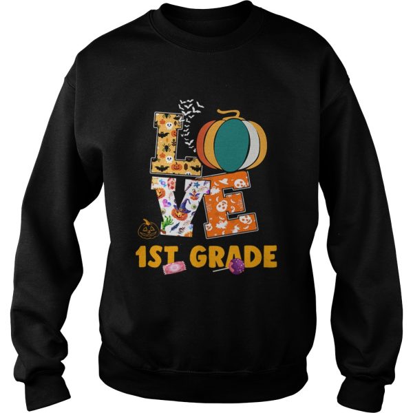 Halloween Love 1St Grade Teacher Gift TShirt