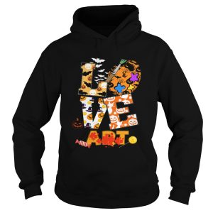Halloween Love Art Funny Art Teacher Gift TShirt