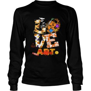 Halloween Love Art Funny Art Teacher Gift TShirt