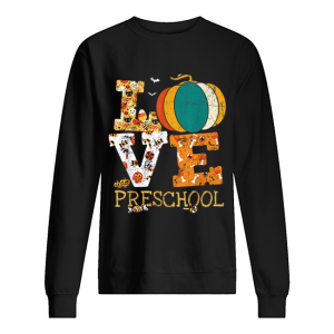 Halloween Love Preschool Pumpkin Teacher shirt